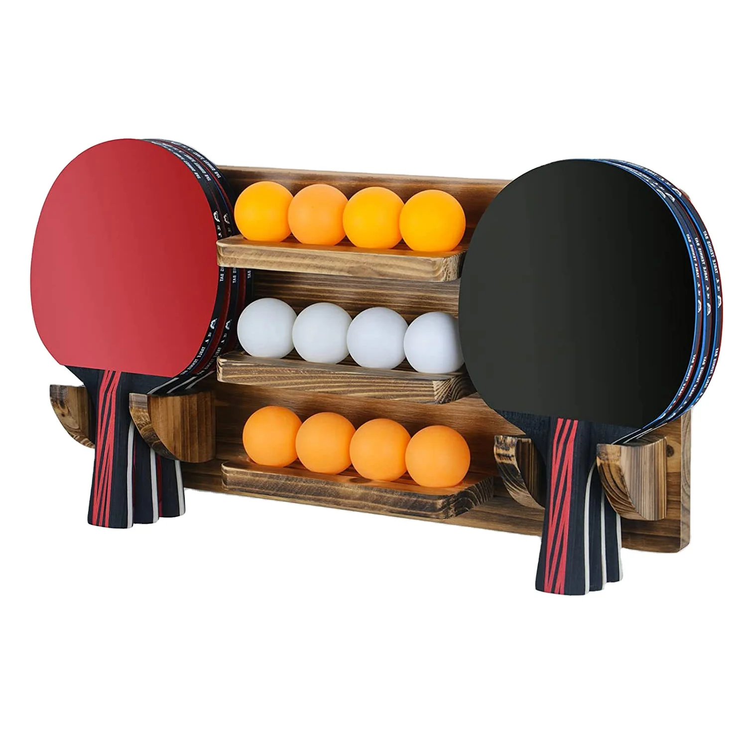 Wooden Retro Multifunctional Wall Mounted Table Tennis Shelving Table