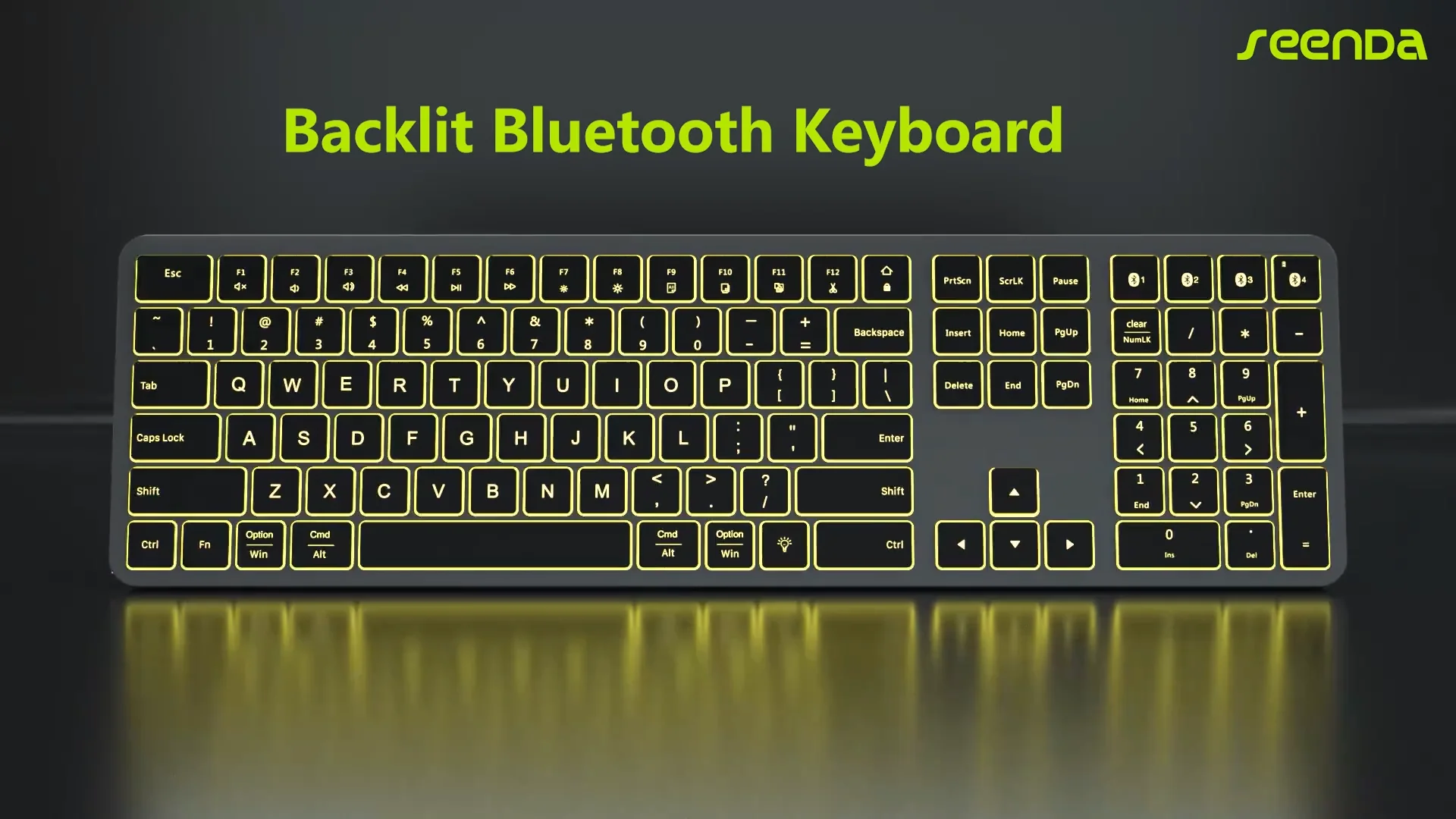 Seenda 7 Colors Backlit Keyboards For Laptop Computer Tablet Pc Macbook