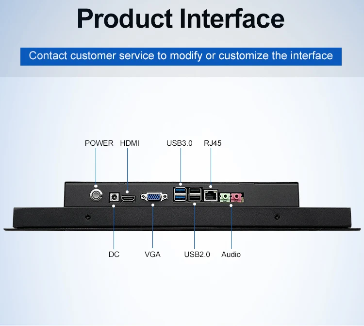 Fanless Industrial Tablet 15 Inch X86 Gen2/3/4 I7 Embedded Flat Pure Touch Screen AMD DDR4 Industrial All-in-One Panel PC