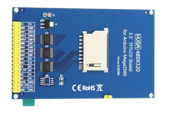 hvga 480x320 3.2 tft lcd shield for arduino mega 2560