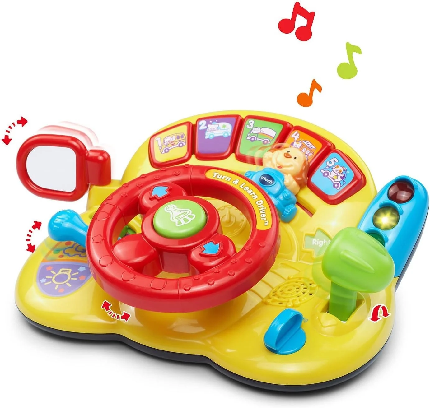 OEM Factory Customized Unisex Turn and Learn Driver Musical Toy for Baby Fun details