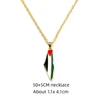 1-A Flag Necklace [Gold]
