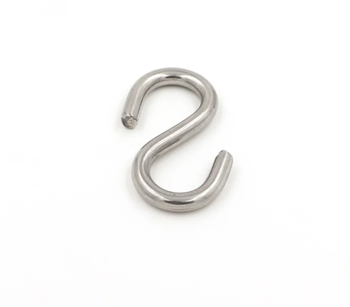 Сделанные в Китае сверхпрочные плоские металлические s крючки из нержавеющей стали для подвешивания карабина