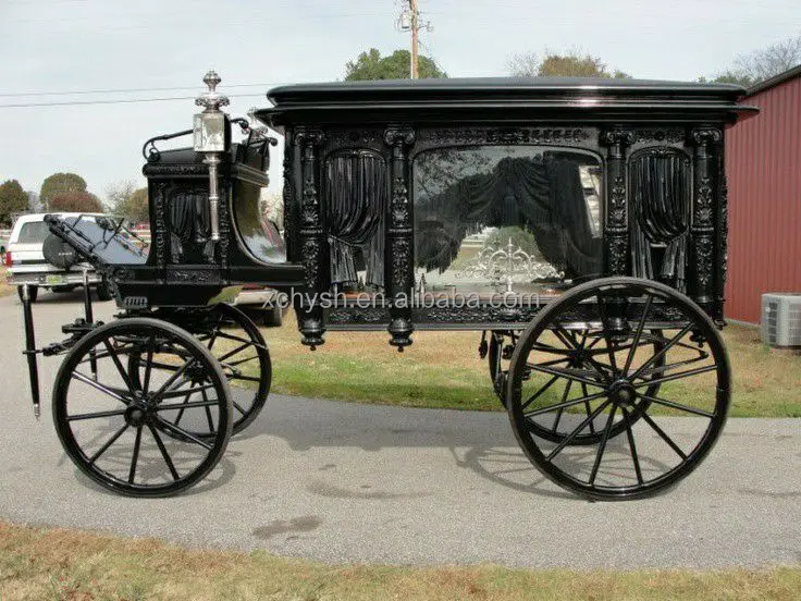 White Horse Drawn Funeral Hearse Carriage/nigerian Funeral Hearse Wagon