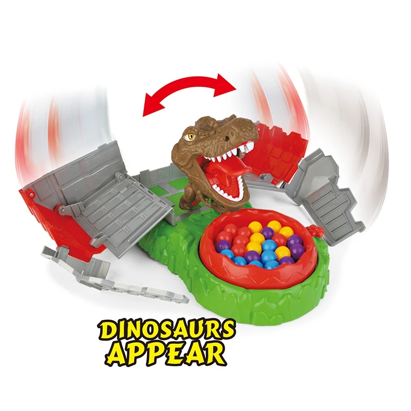 Brinquedo de Dinossauro caixa de surpresa de aperto batalha truque jogar  brinquedo jogo de mesa