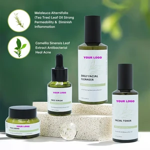 Daily Glow Soothing Even-Toning Face Body Routine Hydrating Brightening Skin Care Set Aloe Vera Tea Hyaluronic Acid Minerals