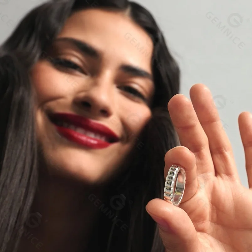 Gemnel Fashion Luxury Gold Filled Jewelry 18k Gold Plated 925 Ring for Girls