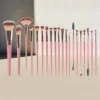 20 pinceaux de maquillage roses