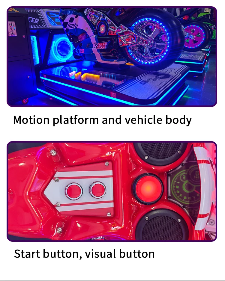 Funpark 2 Players Arcade Moto for Adult Racing Arcade Games Coin Operated Driving Simulator Video Game Machines supplier