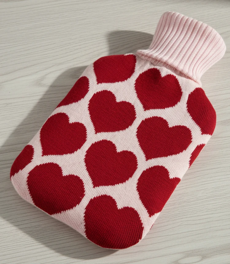 2L Rubber Knitted Cover Hot Water Bottle