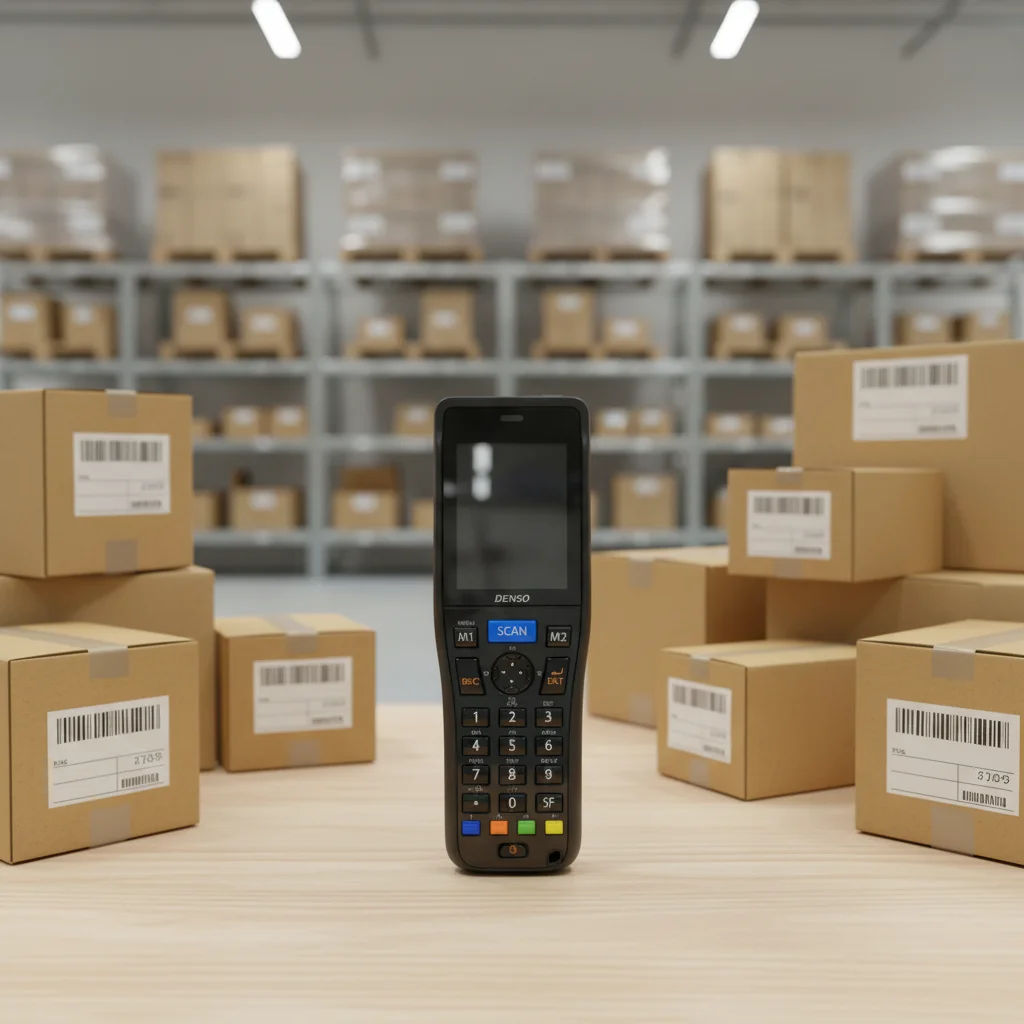 Denso BHT-1505B Handheld Barcode Scanner with RFID, CCD Scan, USB