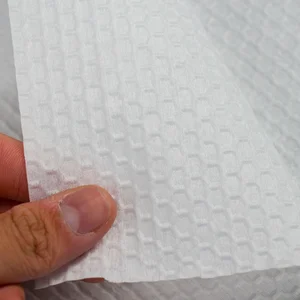 Customized Lint-Free Nonwoven Woodpulp Disposable Face Towel One-Time Use for Hotels