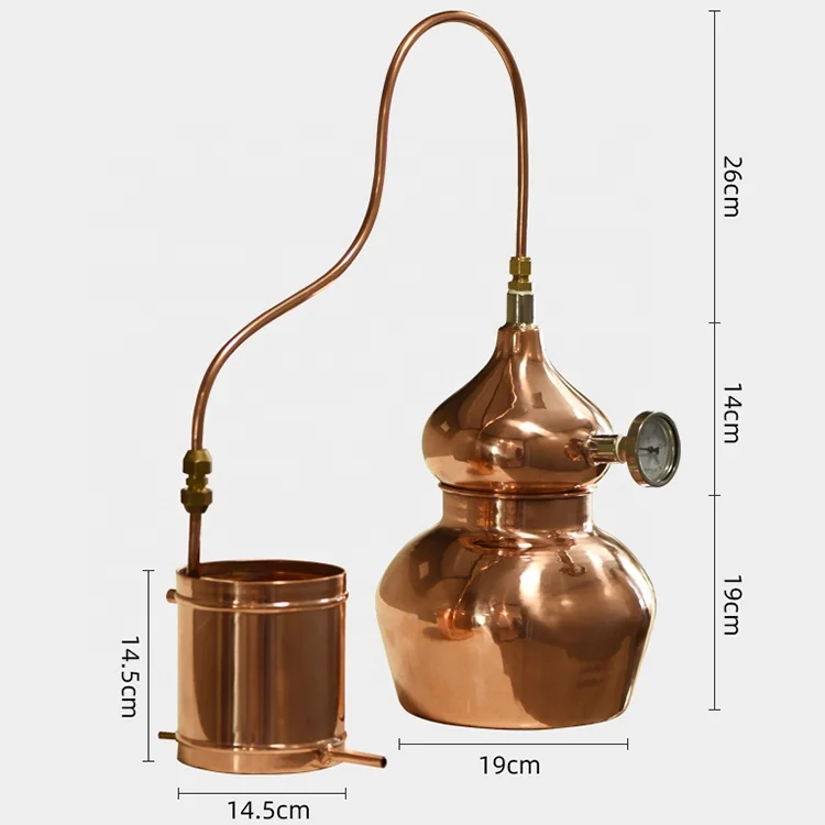 5L銅製蒸留器 家庭用アルコール蒸留器 ウイスキー ワイン ジン