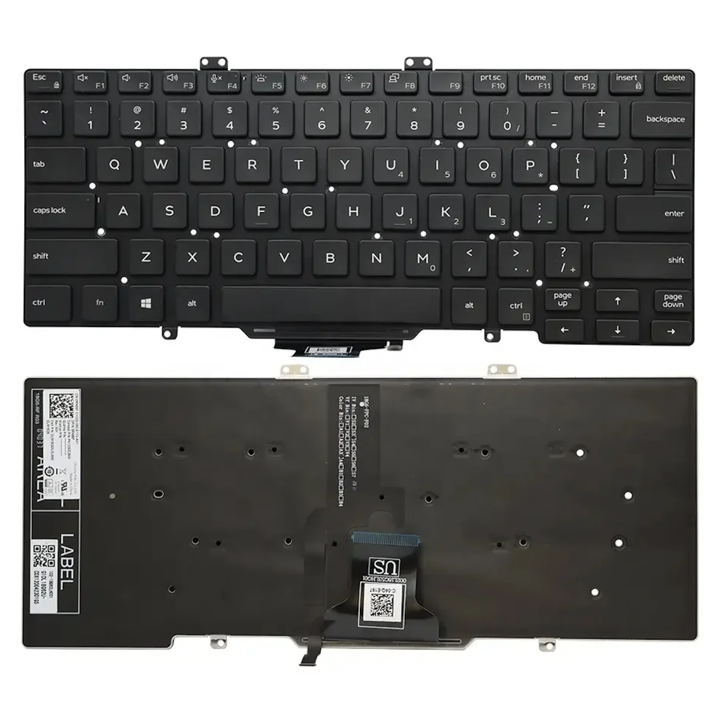 US UK Laptop with Backlit Keyboard 0HJ0JN 0M1Y73 for Dell