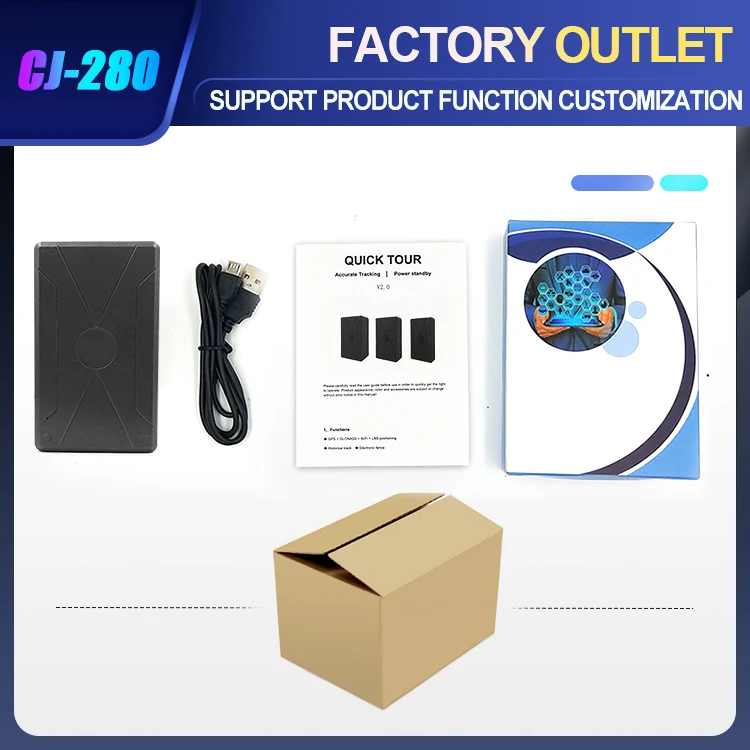 CJ280 CJGPS Wireless Gps Tracking Device 12000mAh Long Battery Life Vehicle Car Magnetic Gps tracker