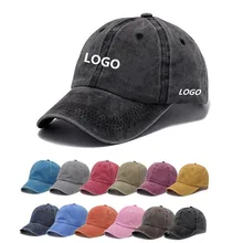 Baseball cap manufacturers wholesale washed cotton sun hat custom LOGO cowboy soft top sunscreen baseball cap.