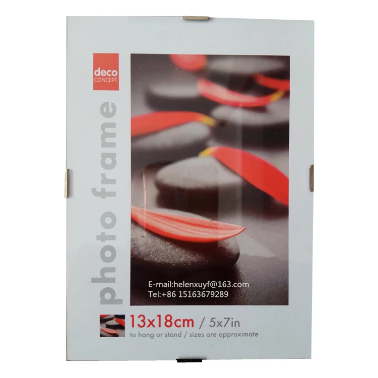 thumbnail image 2 of Quadro Clip Frame 11x17 Inch Borderless Glass Frame – Modern, Rear-Loading, Clear Rectangle 2 of 4