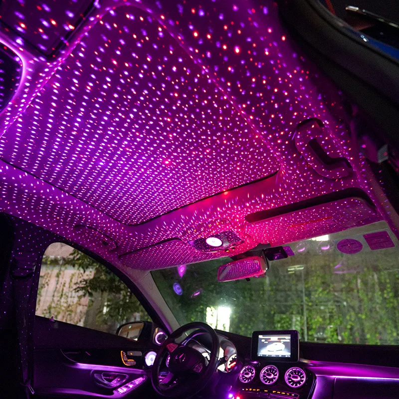 Acheter Romantique LED voiture toit étoile veilleuse projecteur atmosphère  galaxie lampe USB lampe décorative réglable voiture intérieur décor lumière