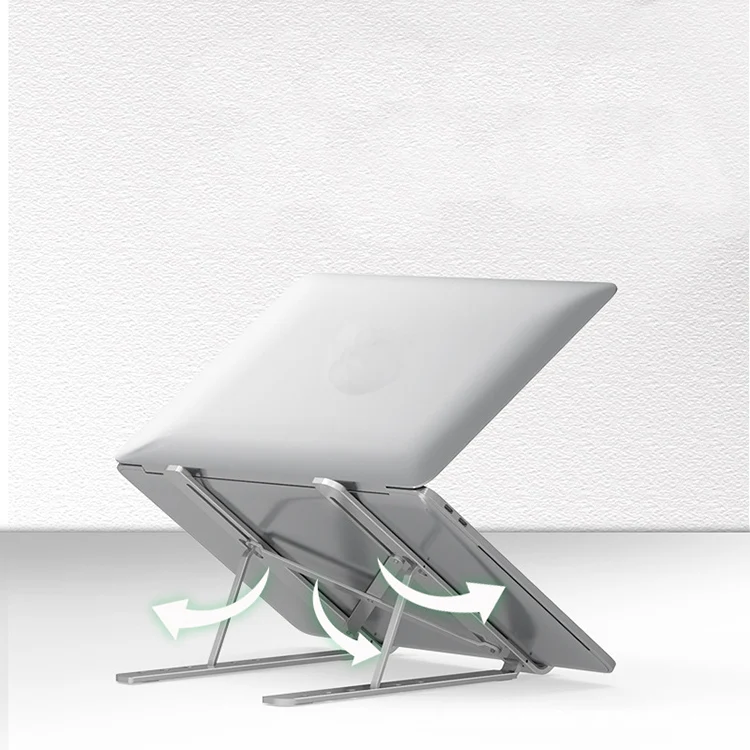 2020 New Portable Aluminum Foldable Adjustable Desk Laptop Stands