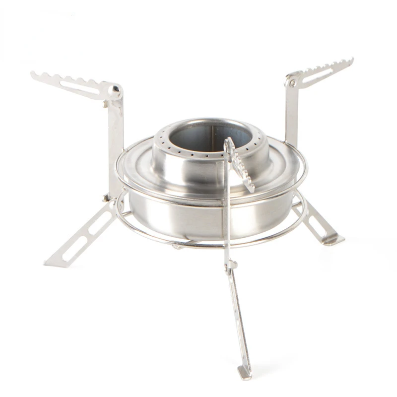 L Outdoor Picnic Stove Camping Aluminum Alcohol Stove With Stainless