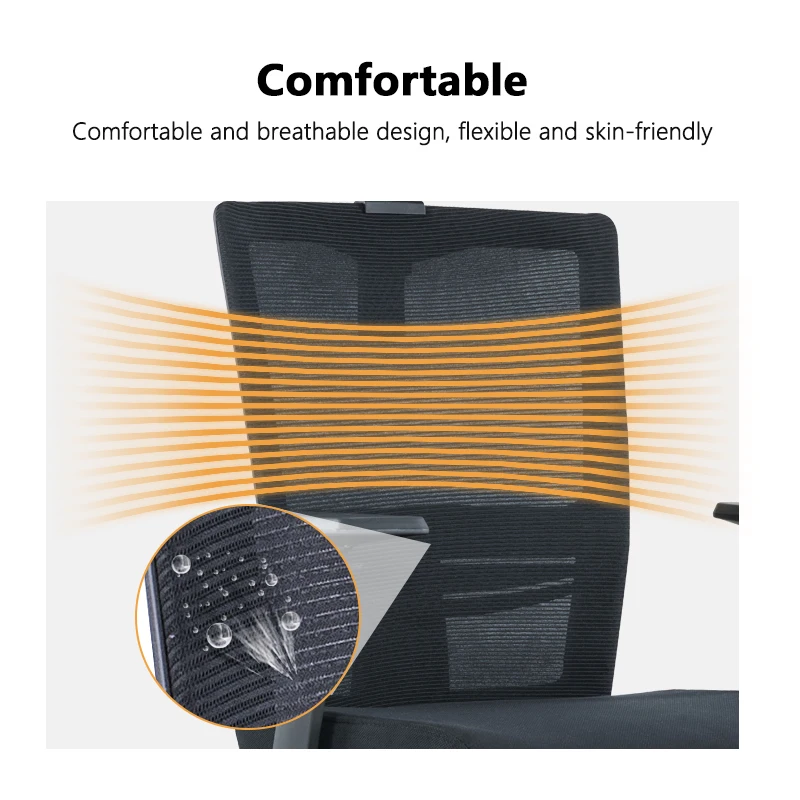 Factory Wholesale New Design Comfortable Computer Gaming Chair High Back Swivel Mesh Armrest Office Chair Ergonomic Support