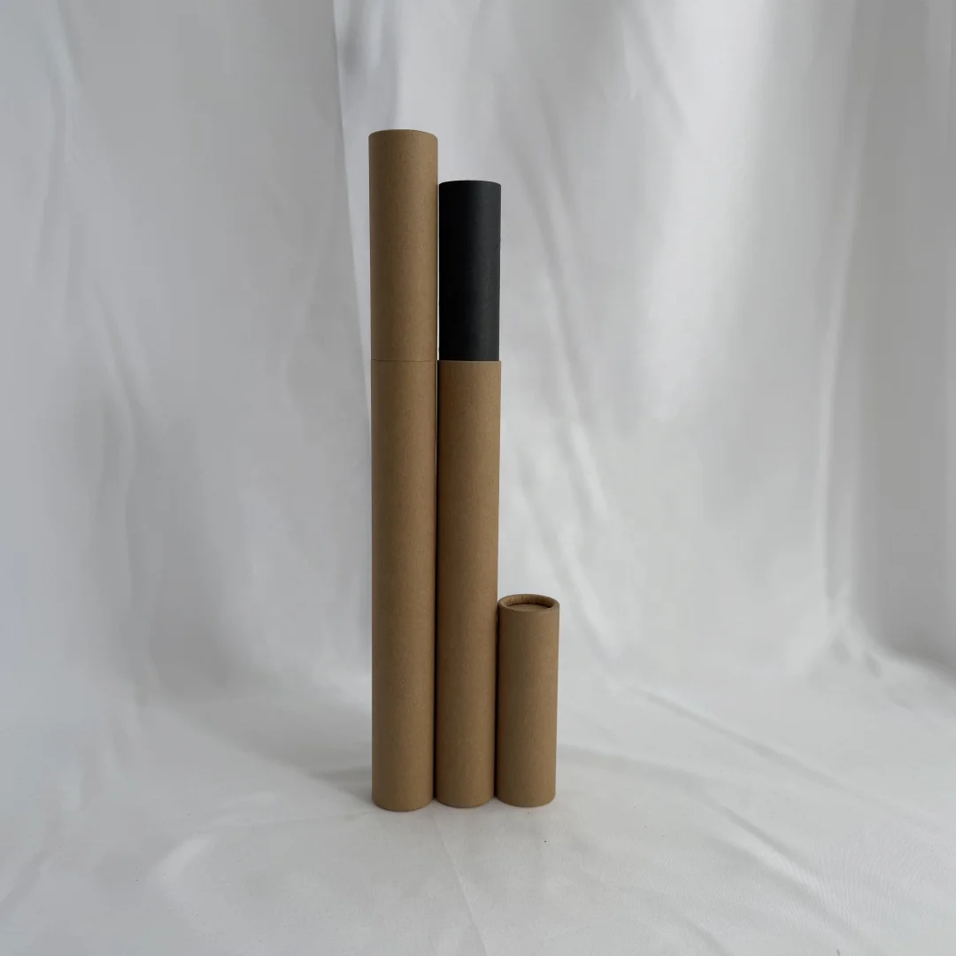 Plastic-free Paper Tube for Incense Thread Round Kraft Paper Tube Packaging Biodegradable Lip Balm Paper Tube With Factory Price