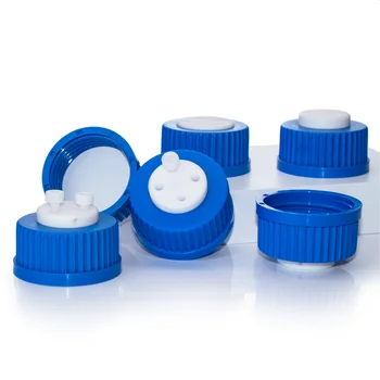 Laboratory Gl45 Mobile Phase Bottle Caps Safety Cap One To Five Holes ...