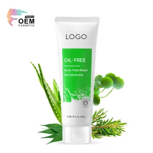OEM Private Label Oil Control Pore Cleaner Whitening Anti Acne 2% Salicylic Acid Face Wash Facial Cleanser