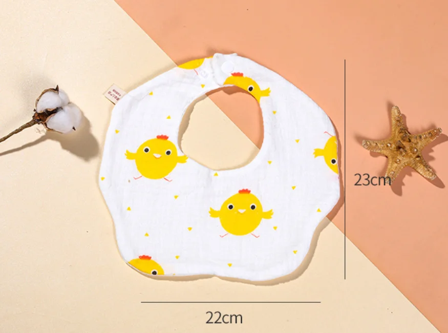 100%  organic cotton muslin baby bibs for newborn supplier