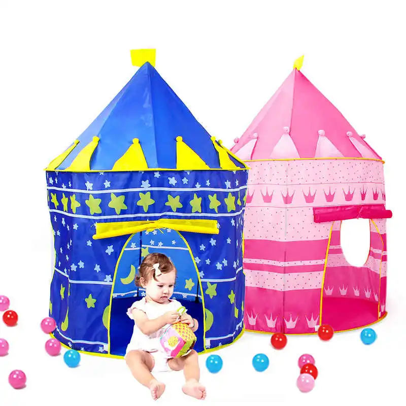 Kids Play Tent Portable Folding Princess Castle Tent Kids Children Play House 