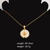 Gold 25mm pendant necklace