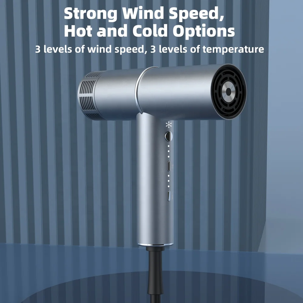 Custom Travel with Light Diffuser Negative Ionic Professional Salon Brushless Motor One Step Hand Dryer Machine for Hair