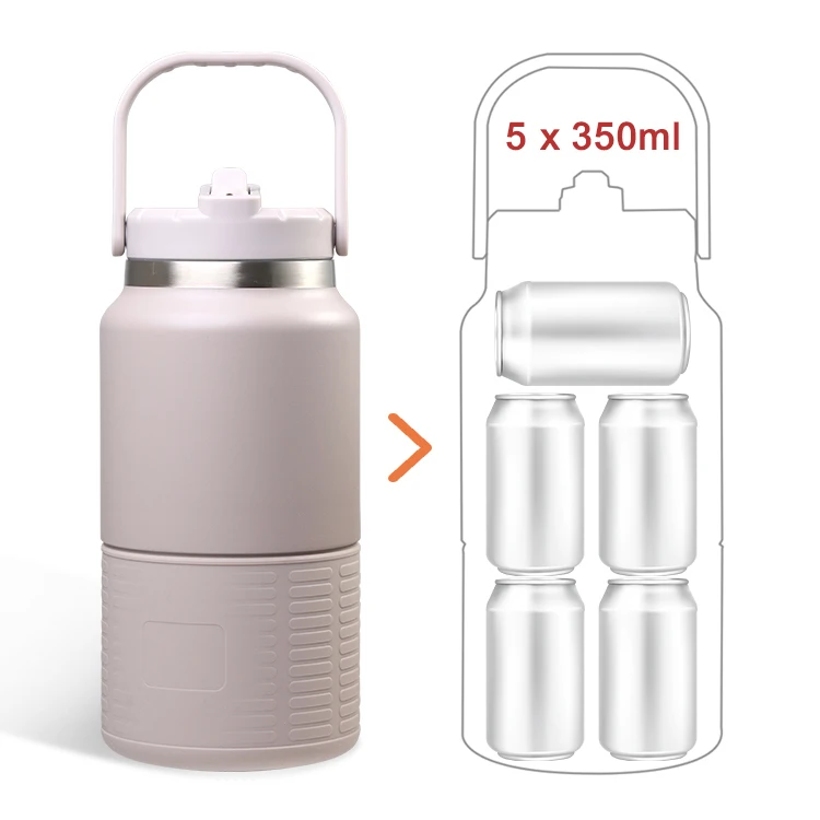 Water Bottle with Straw and Time Marker, Motivational BPA Free Leakproof Sports Water Jug for Fitness, Gym, Camping and Outdoor