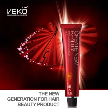Wine Red Hair Color Cream Hair Dye For Professional Salon All Natural Hair Color Dye Cream For Men And Women