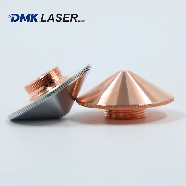 D28 D32 Copper Single & Double Layer Laser Nozzles for Fiber Laser Cutting Head Home Use Equipment Parts Warranty Unavailable