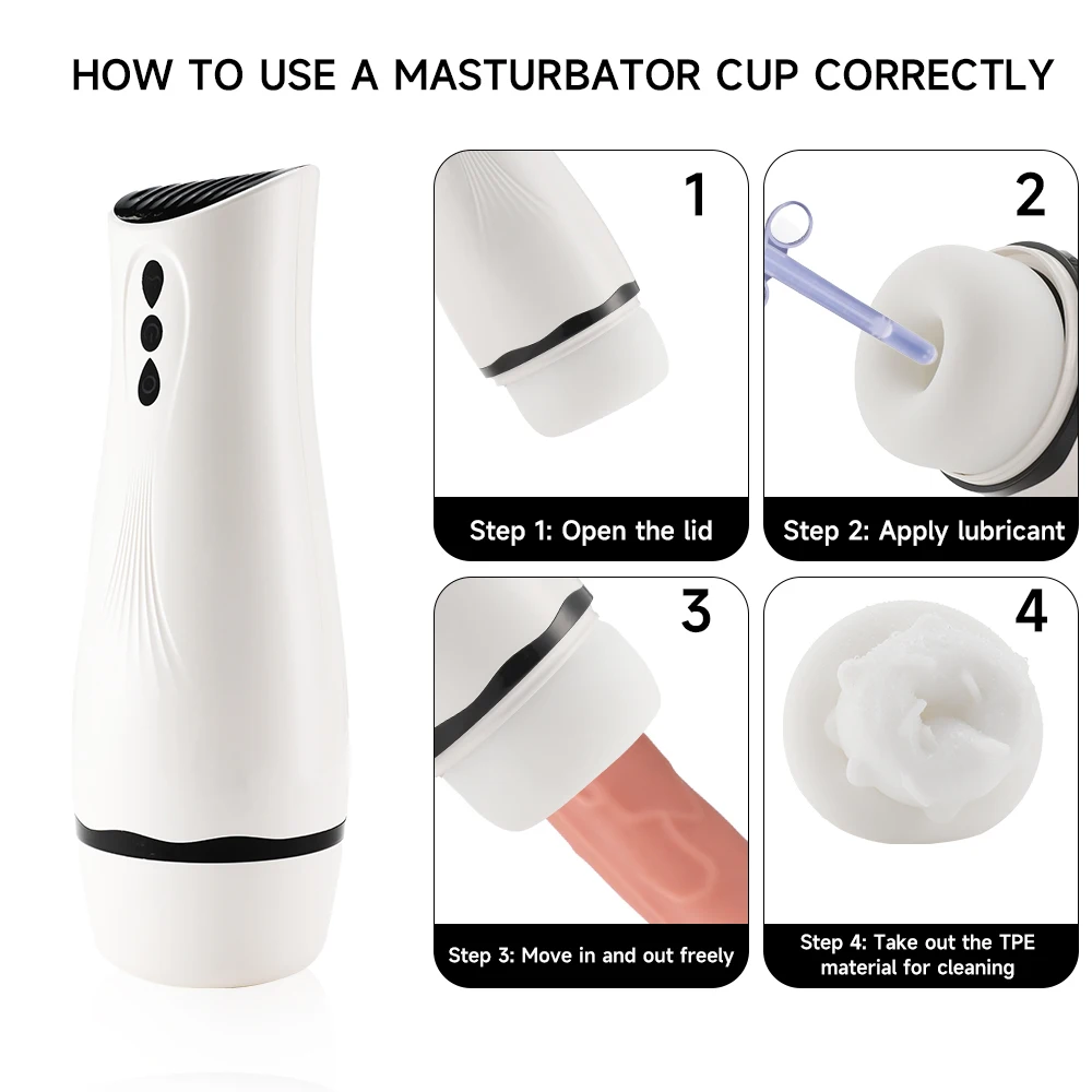 how to use masturbation cup FIDECH Sucking Intensity Manually Adjustable Vibrating Masturbation Cu –  Fidech main image 0
