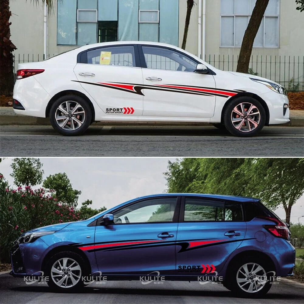 Main Auto Body Sticker Car Auto SUV Vinyl Graphic Car Body Sticker Side Decal Stripe Custom ...
