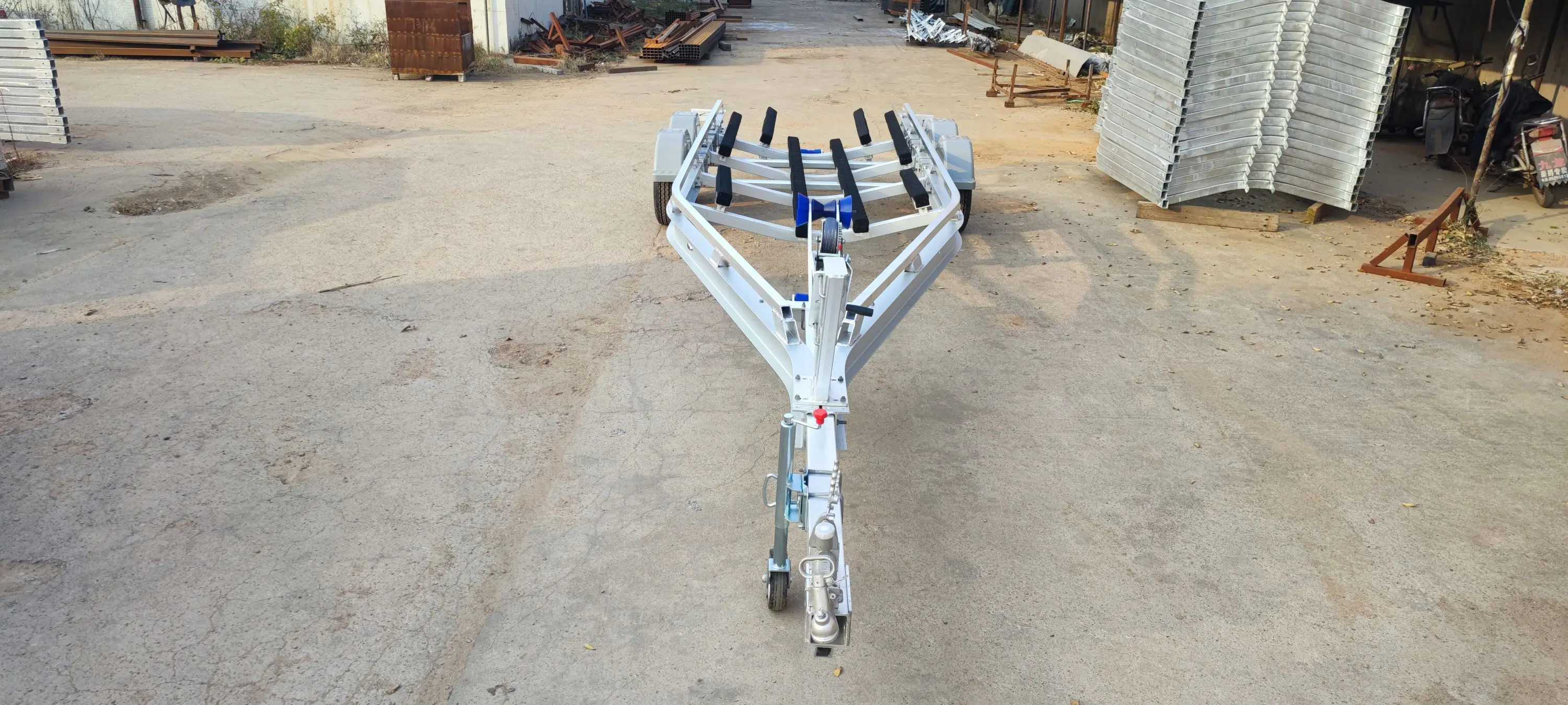 8.5m Tandem Axle Wooden Bunks Aluminum Boat Trailer Buy Tandem Axle