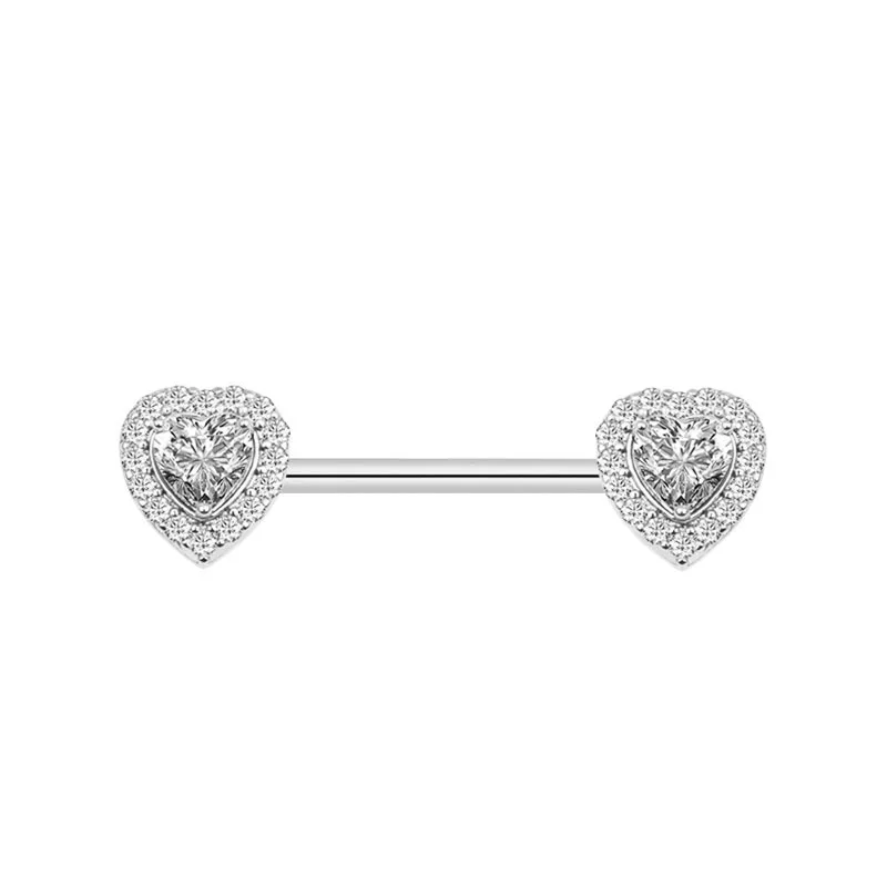 Stainless Steel Diamond Heart Diamond Nipple Rings Piercing Nipple Jewelry  Women Niples Rings Body Piercing Jewelry Al Por Mayor - Buy Jew Jewels