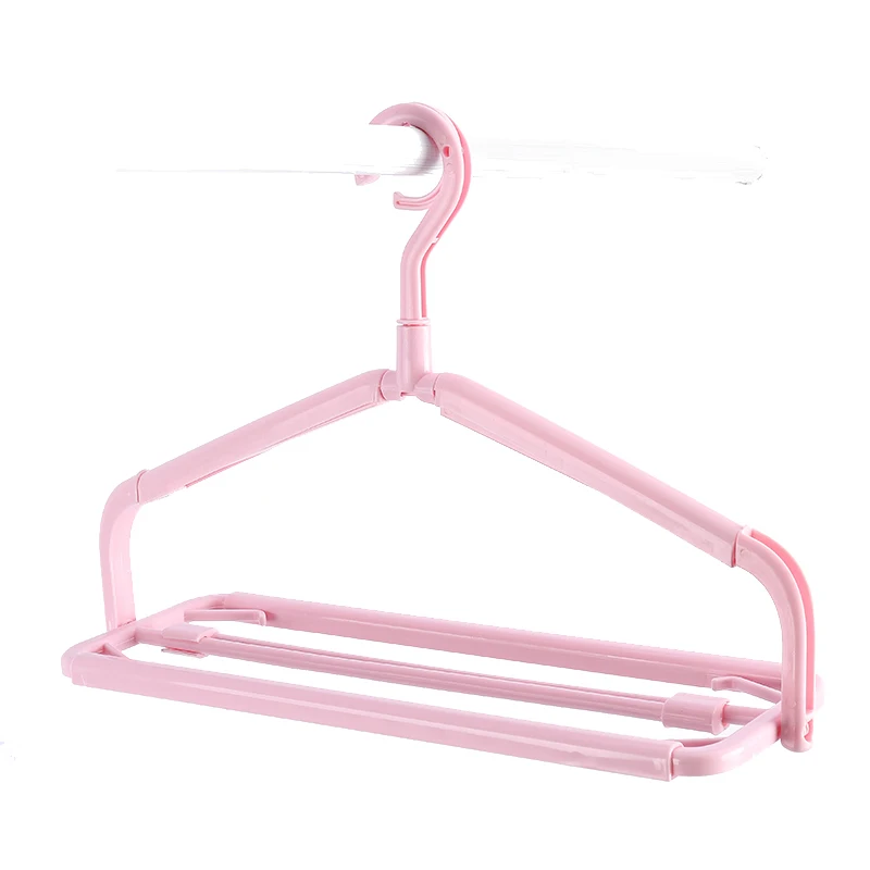 Good Quality Convenient Retractable Space Saving Plastic Clothes Hanger Tower Hanger Plastic Tower Rack Bathroom