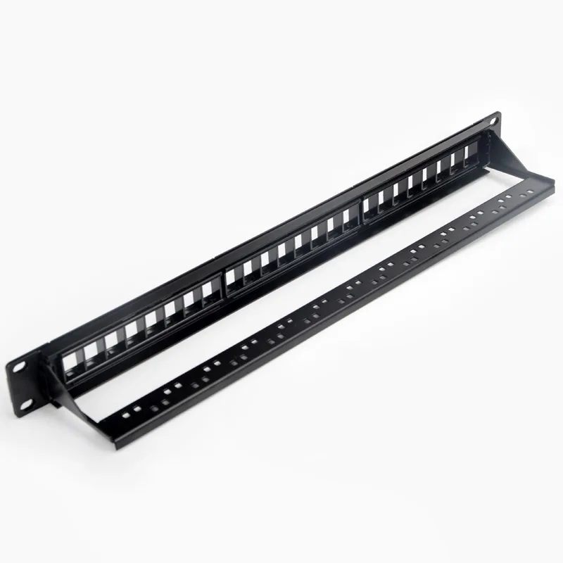 CAT5E CAT6 24 порта UTP сеть 19 дюймов пустая патч-панель Voip пустая рамка неэкранированная распределительная рамка
