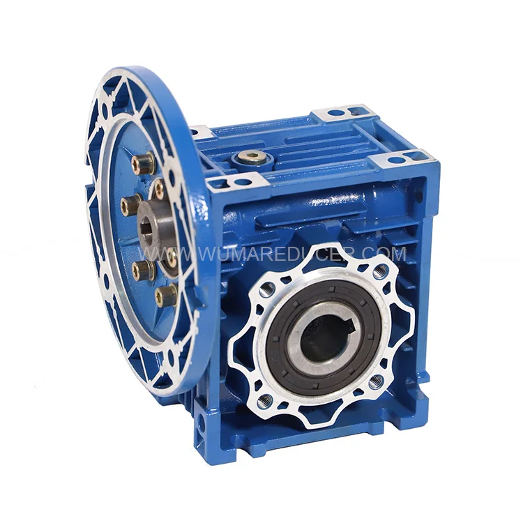 Double Shaft Worm Gearbox 12vt AC Electric Motor Reducer Conveyor Belt Gear Worm Gearbox