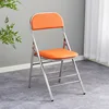 Silla Plegable con Patas de Acero Inoxidable Naranja