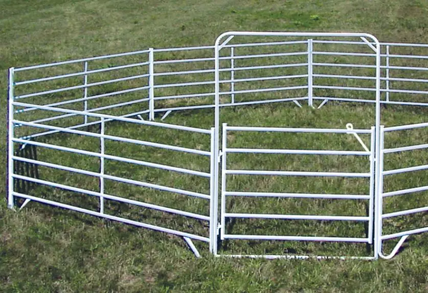 Heavy Duty 12 Ft Long 5 Ft High Used Pipe Horse Corral Panel Cattle