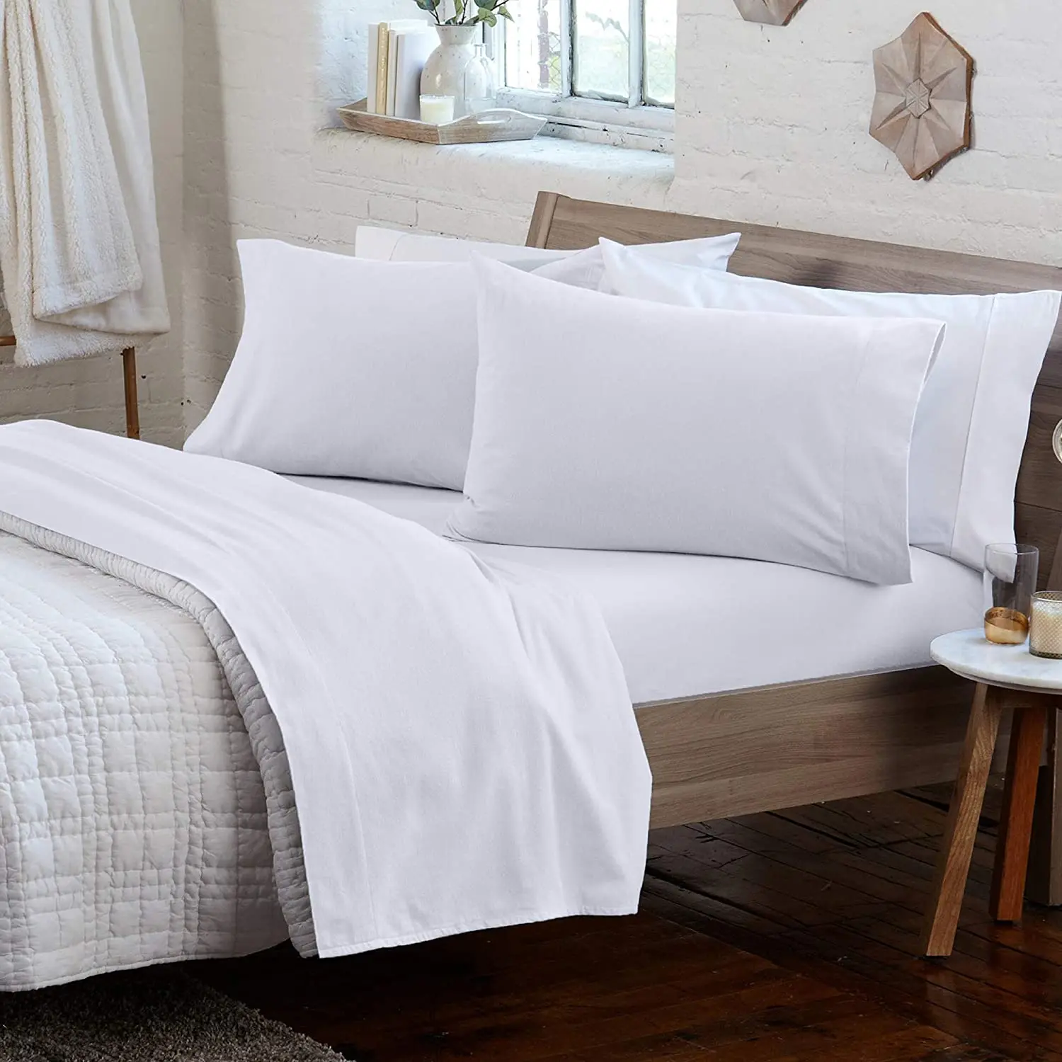 Wholesale 100 Cotton Flannel Sheet Set 4pc Printing Luxury Bed Sheets