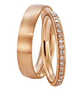 Designer Gemstone Jewelry Wedding Rings Gold 18k Couple Solid