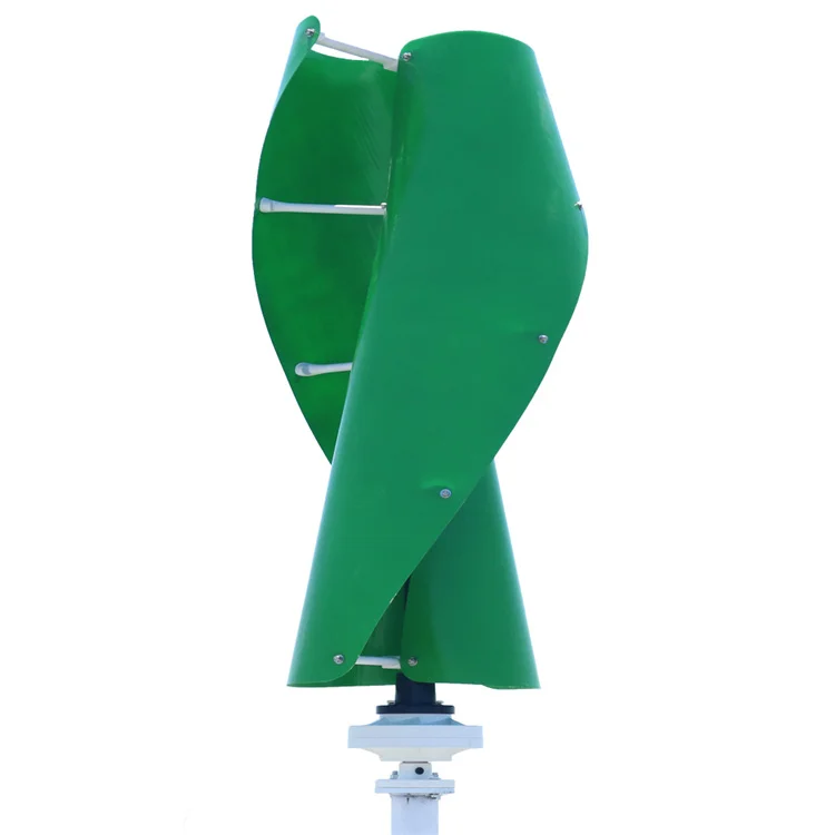 Spiral Vertical Axis Wind Turbine Generators System 1000W 2000W 3000W 5000W Home Use Low Rpm Wind Turbine