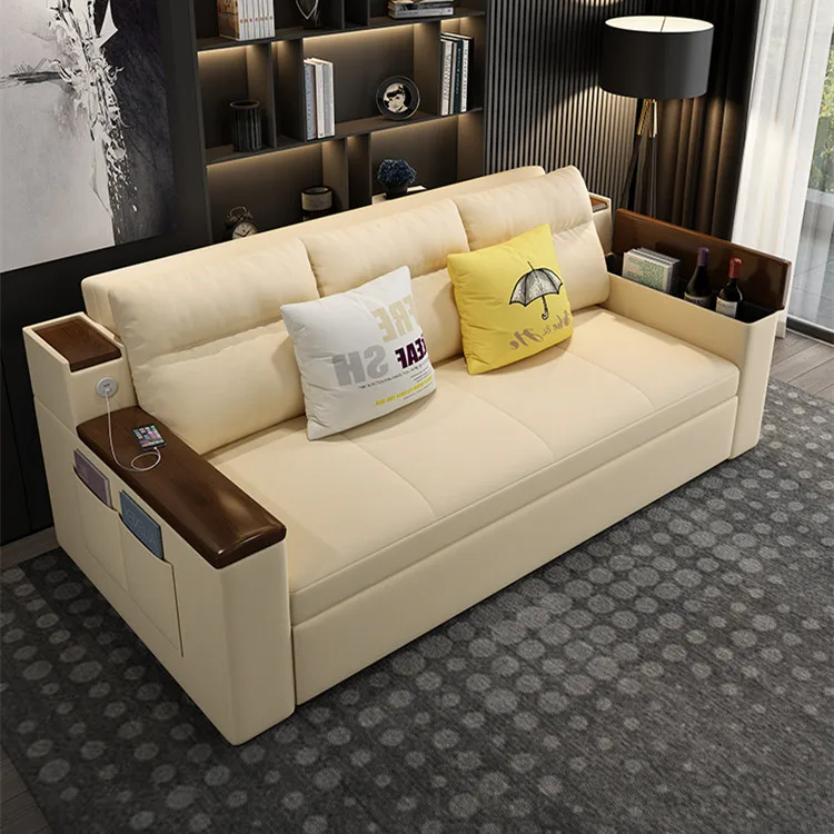 Hot selling Save Space Multipurpose Modern Sleeper Living Room Fabric Folding Sofa Bed