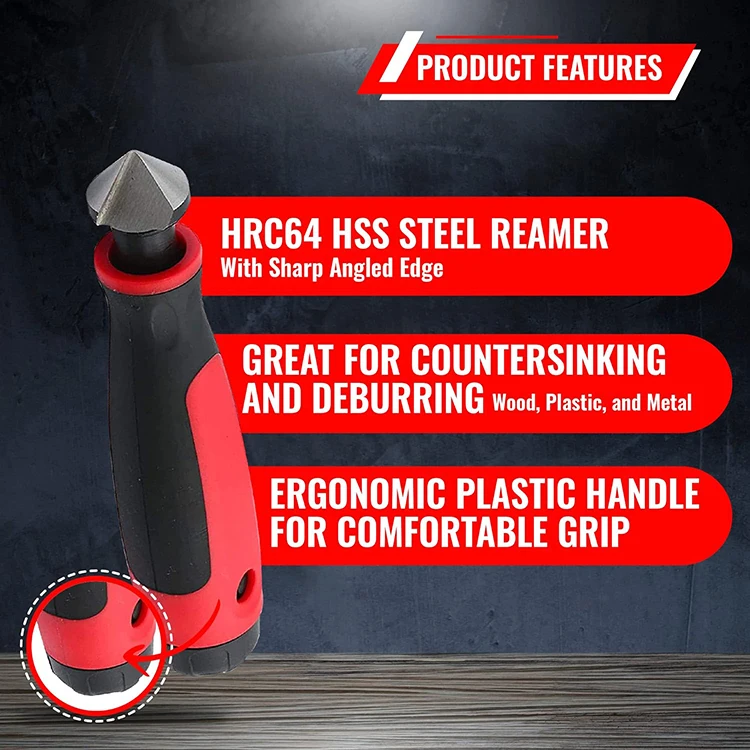 DZ Hand Reamer for PVC Pipe DIY Grade Extendable Neck Metal Deburring Tool Countersink Customizable OEM for Plastic Burr Removal