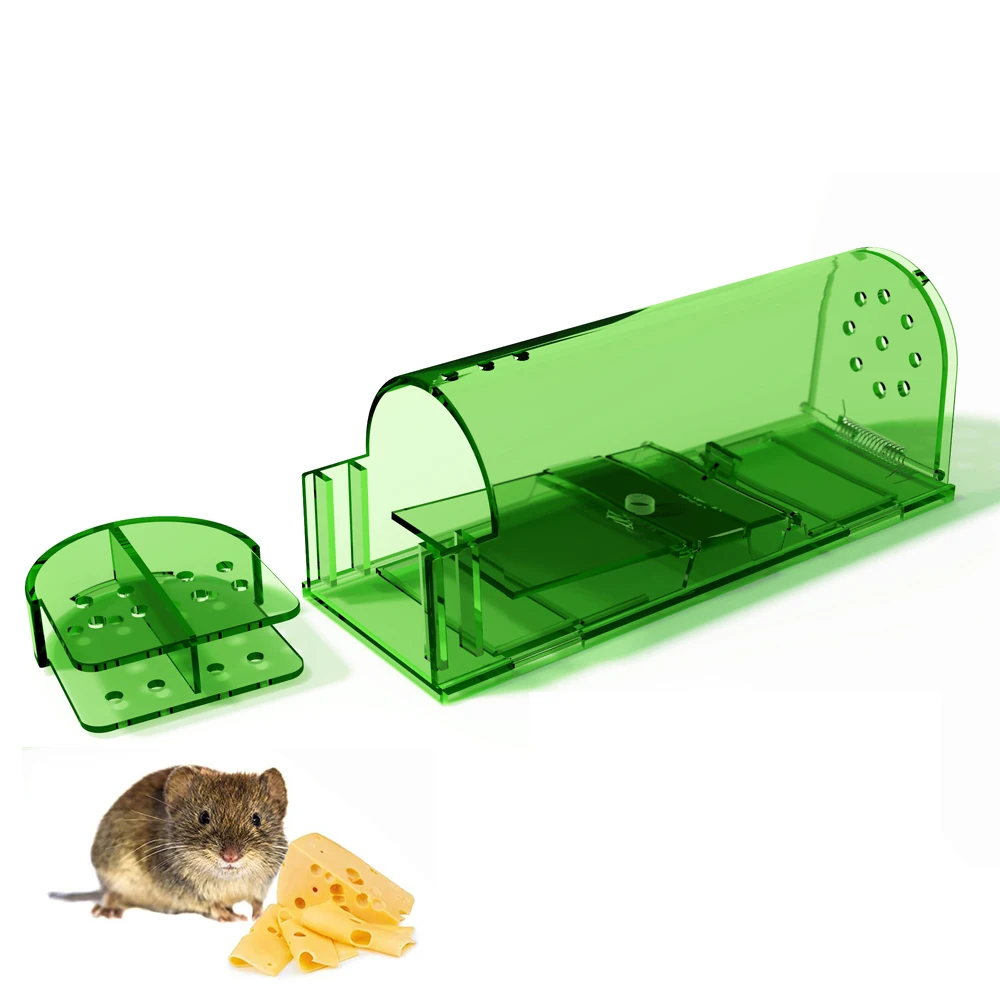 Reusable Smart Mouse Trap Humane Clear Plastic Smart No Kill